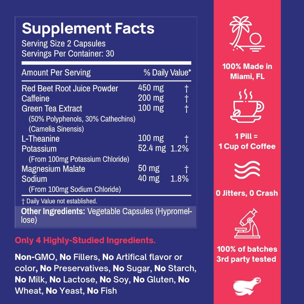 Bundle: Goba Tea Pre Workout Pills & Creatine HCL - Boost Energy, Muscle Growth, Endurance | No Crash, No Jitters | 30 Pre Workout & 75 Creatine HCL Servings