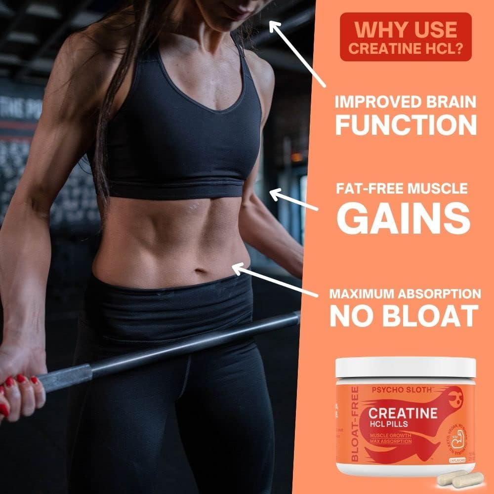 Bundle: Goba Tea Pre Workout Pills & Creatine HCL - Boost Energy, Muscle Growth, Endurance | No Crash, No Jitters | 30 Pre Workout & 75 Creatine HCL Servings