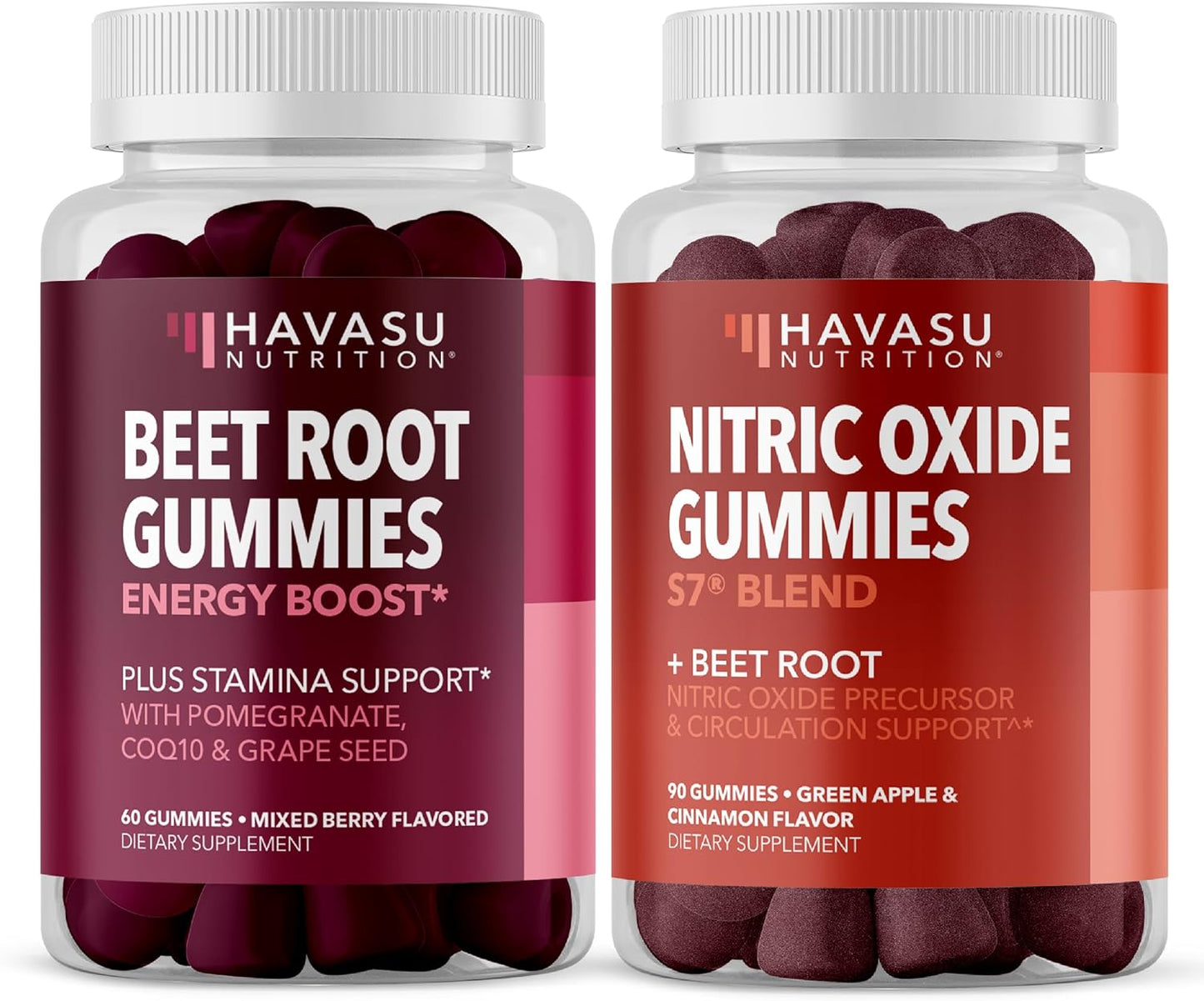 Bundle: HAVASU NUTRITION Beet Root & Nitric Oxide Gummies for Enhanced Performance and Energy
