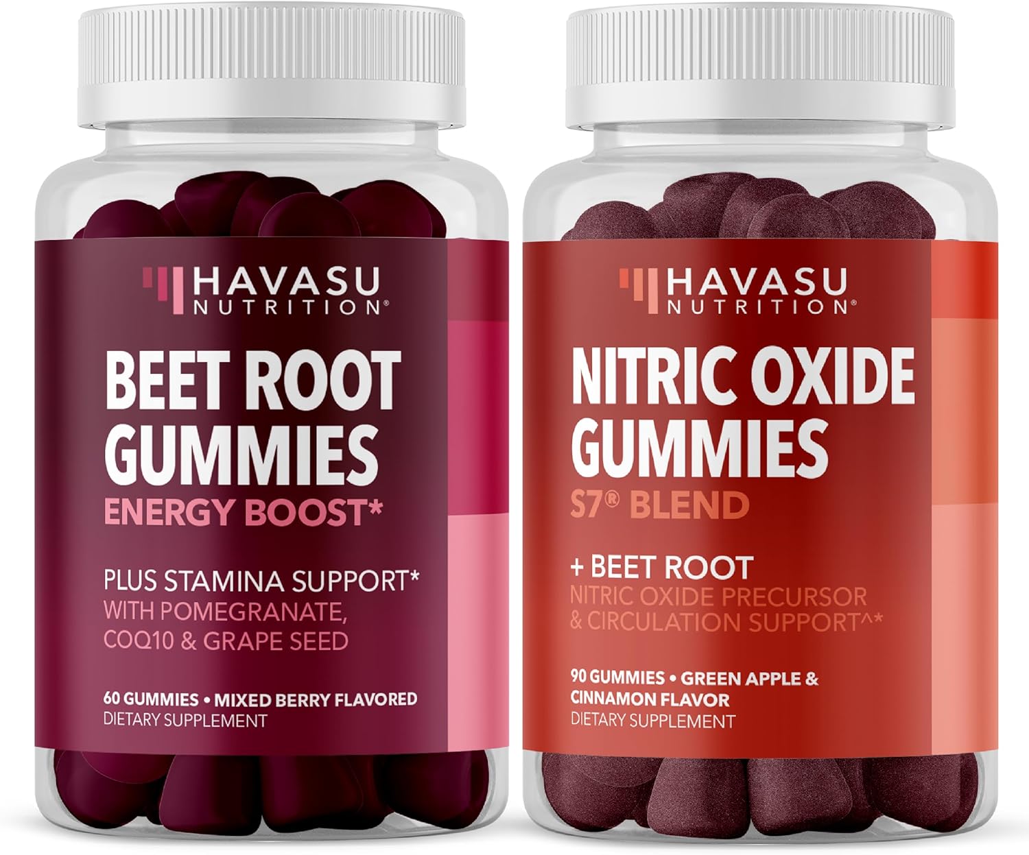 Bundle: HAVASU NUTRITION Beet Root & Nitric Oxide Gummies for Enhanced Performance and Energy