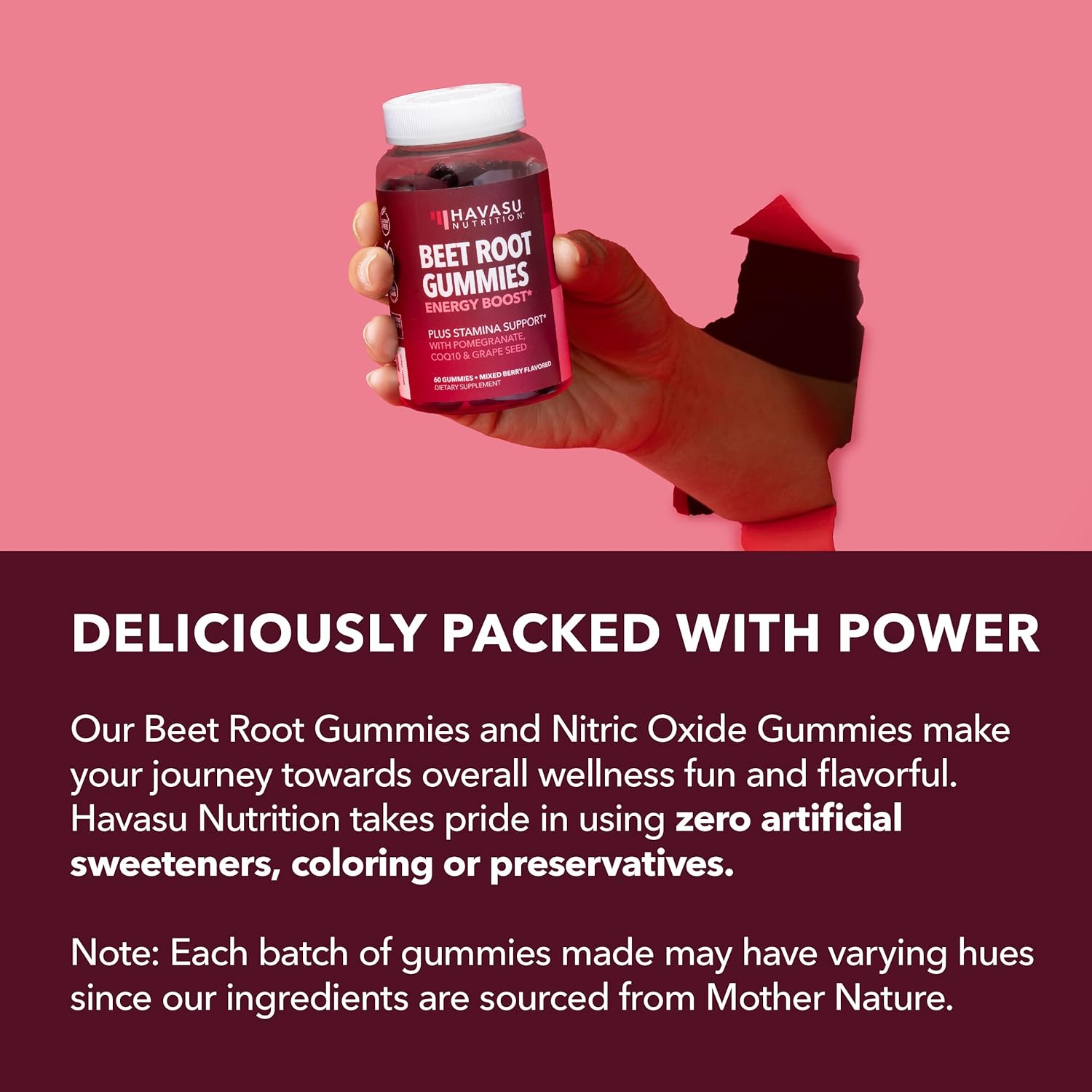 Bundle: HAVASU NUTRITION Beet Root & Nitric Oxide Gummies for Enhanced Performance and Energy