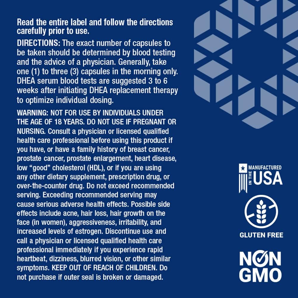 Bundle: Life Extension DHEA & N-Acetyl-L-Cysteine Capsules for Immune & Respiratory Support