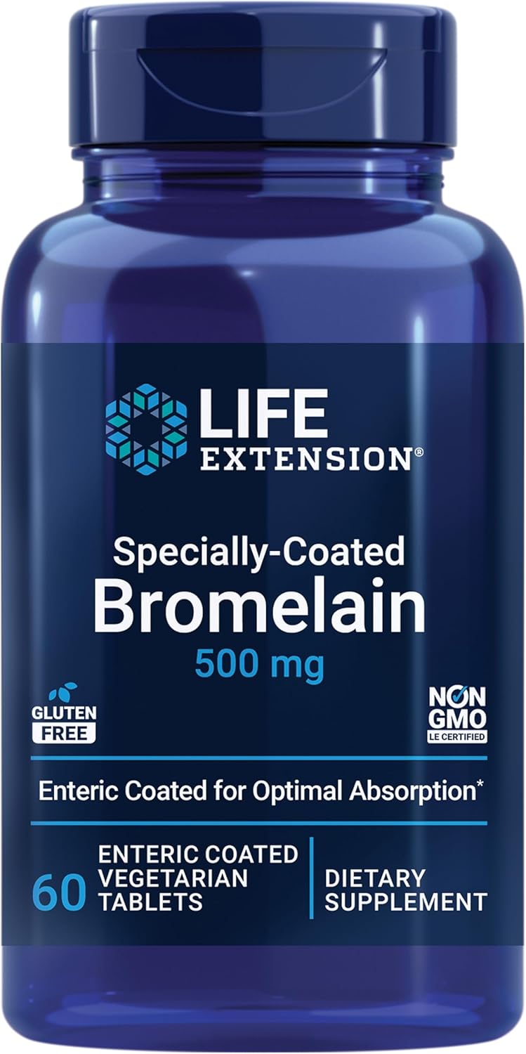 Bundle: Life Extension Specially-Coated Bromelain Tablets and N-Acetyl-L-Cysteine Immune Support Capsules