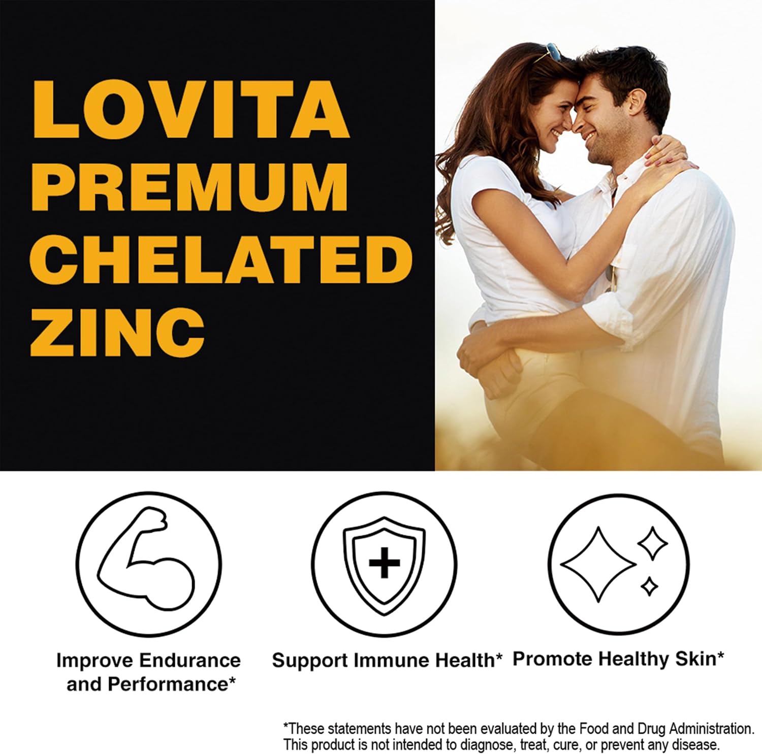 Bundle: Lovita Bee Propolis Extract & Zinc Capsules for Immune Support - Natural Nutrient Supplements