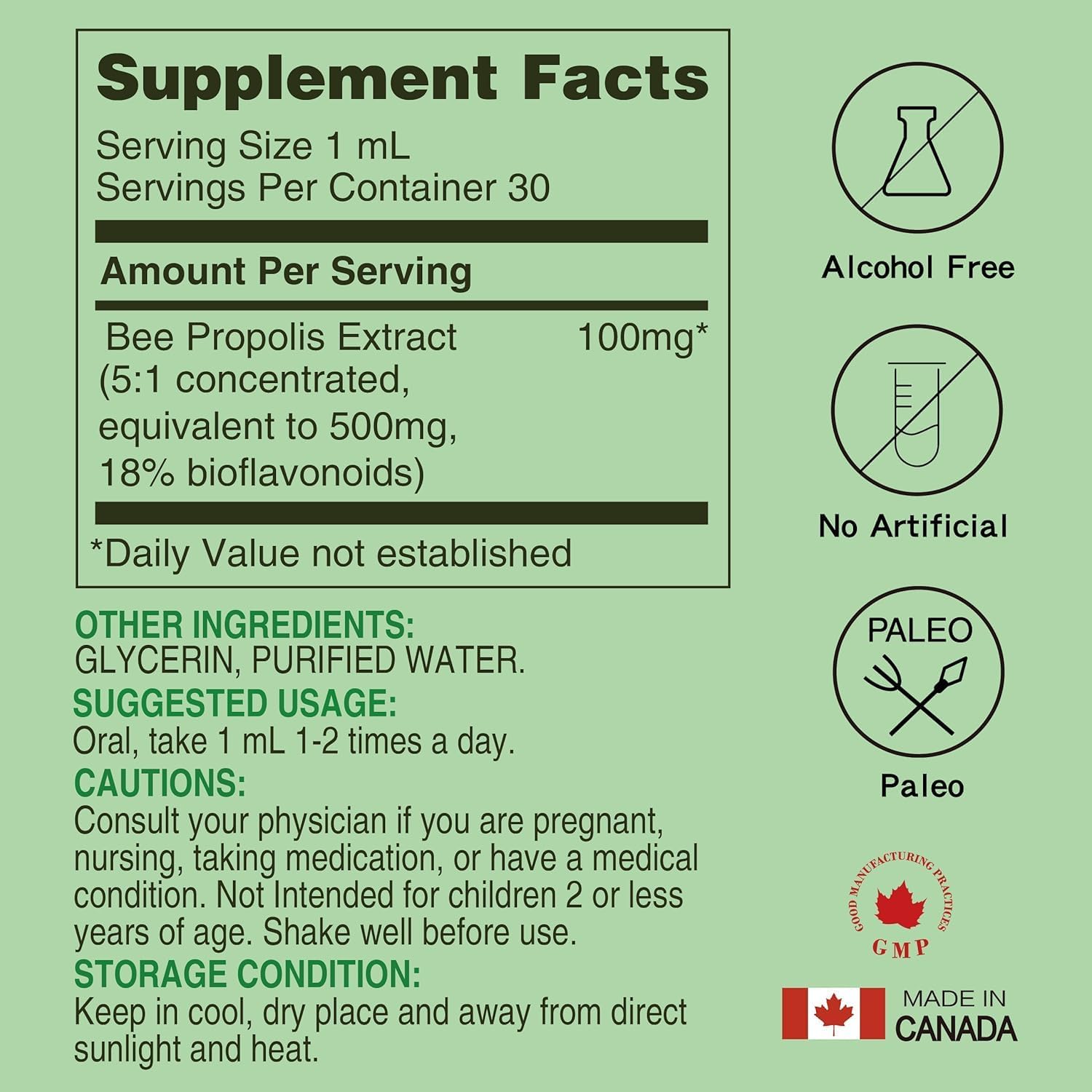 Bundle: Lovita Bee Propolis Extract & Zinc Capsules for Immune Support - Natural Nutrient Supplements