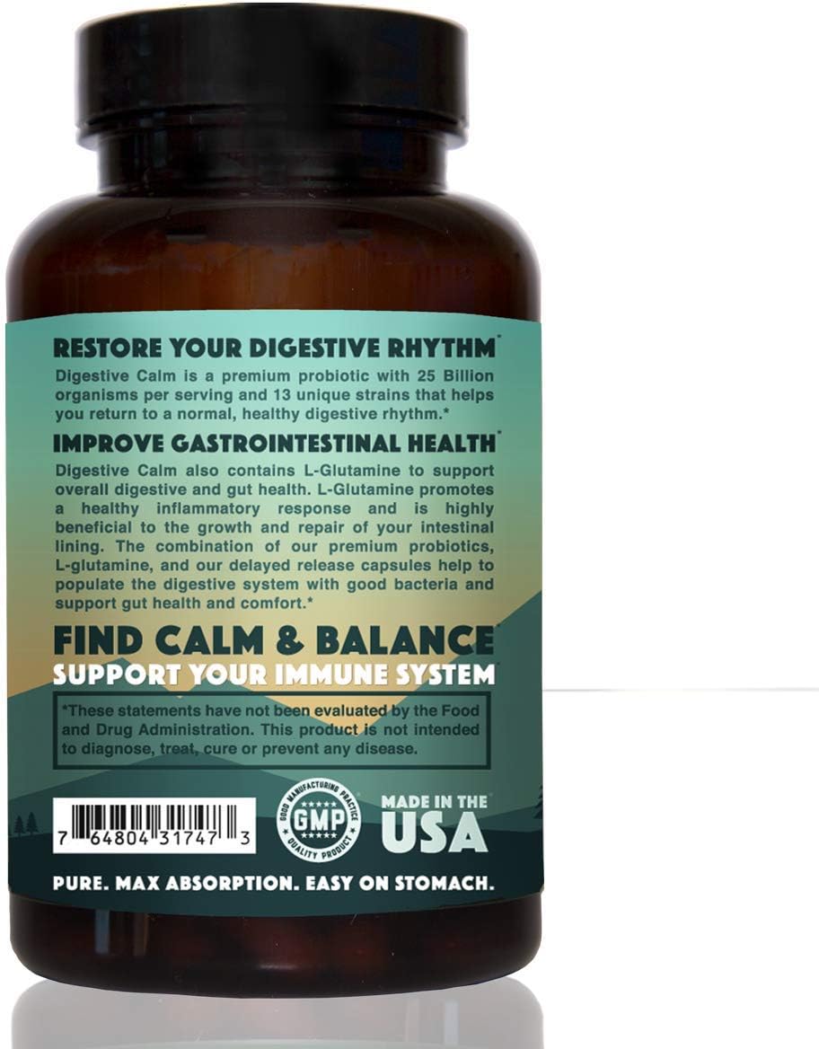 Bundle: Natural Rhythm Magnesium Taurate 120 Capsules + Digestive Calm 60 Capsules for Gut Health and Relaxation