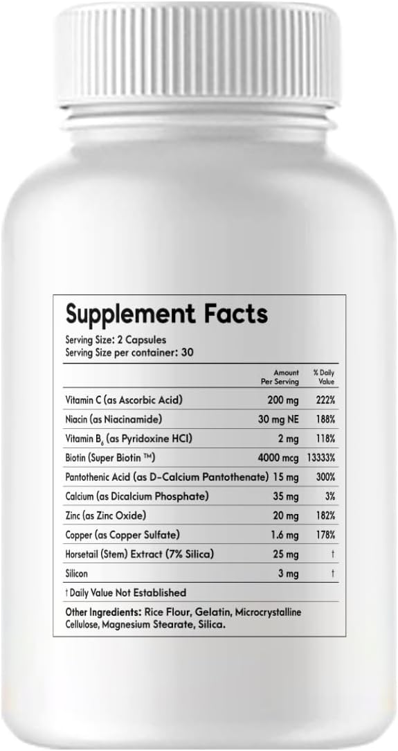 Bundle of 3 Folicrex Supplements for Hair Growth and Health