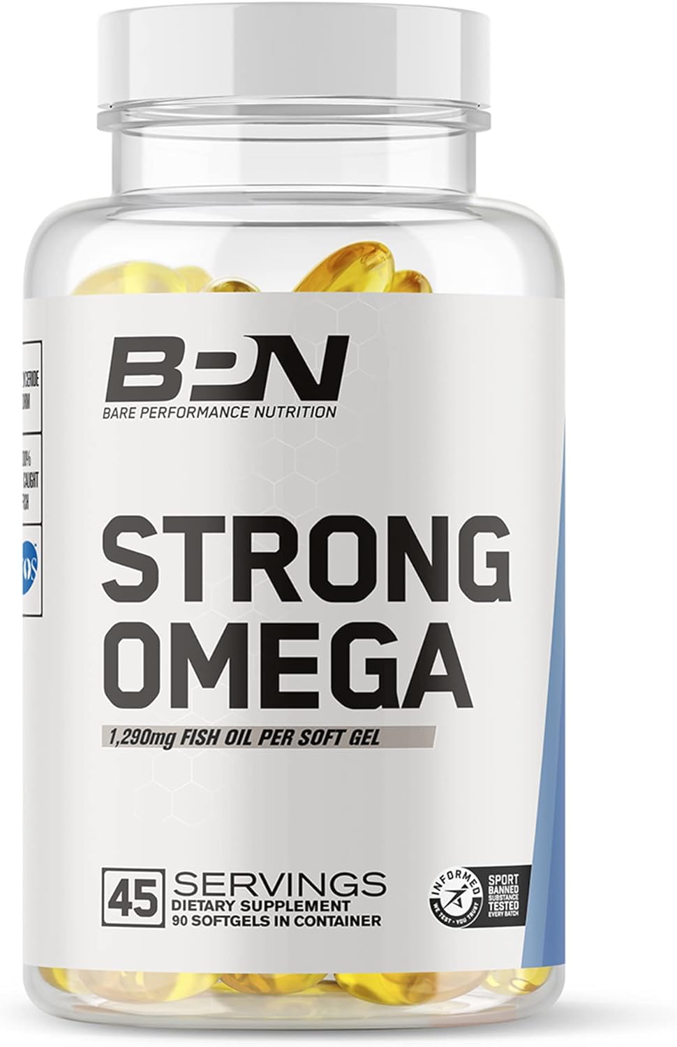 Bundle of BARE PERFORMANCE NUTRITION BPN Recover & Strong Omega for Enhanced Performance and Recovery