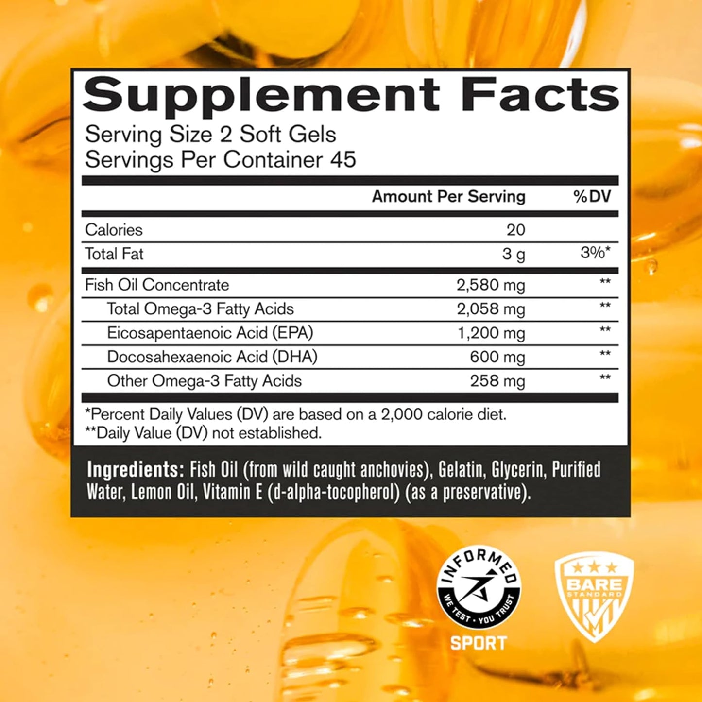 Bundle of BARE PERFORMANCE NUTRITION BPN Recover & Strong Omega for Enhanced Performance and Recovery
