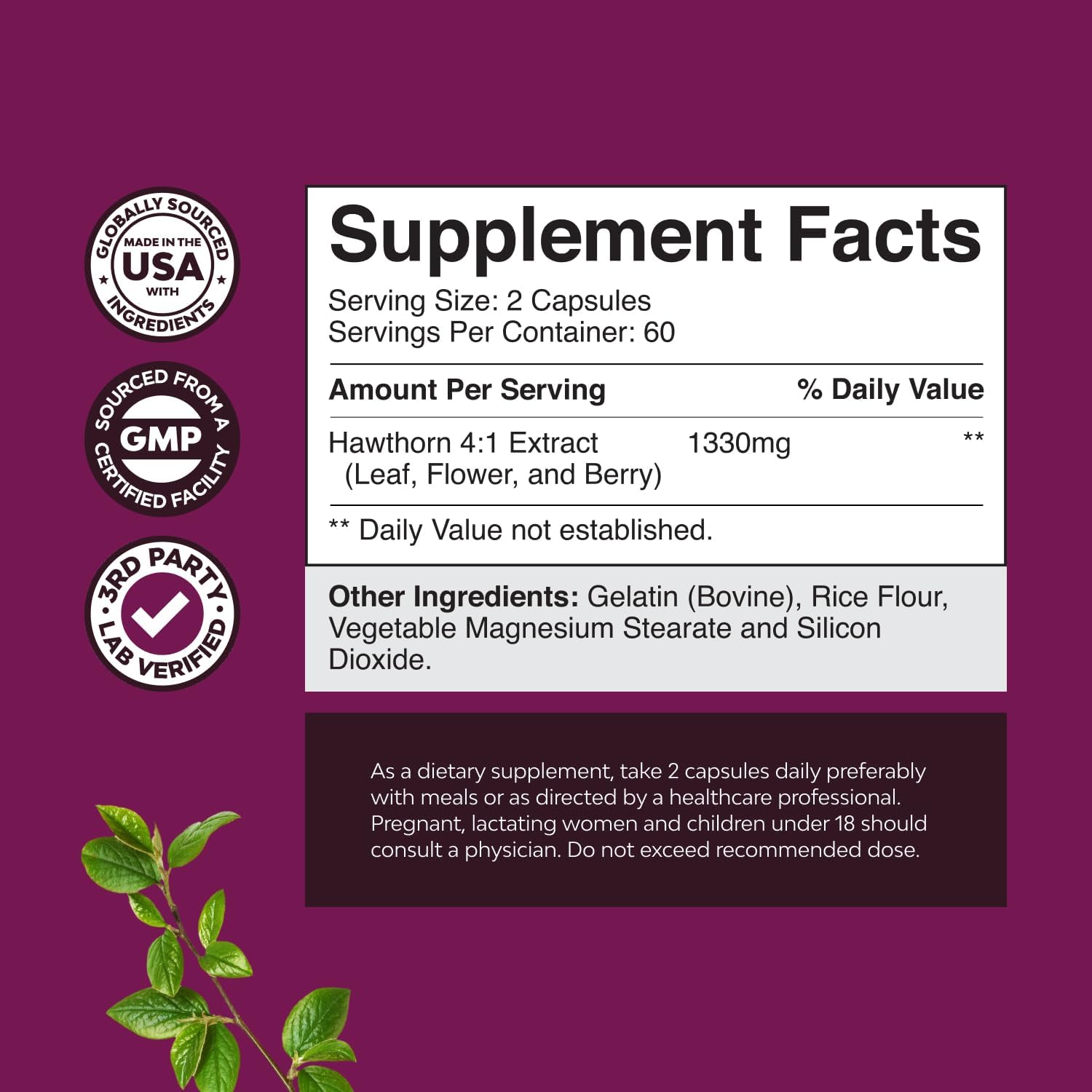 Bundle of Extra Strength Hawthorn Berry Capsules and Icelandic Cod Liver Oil Liquid for Heart and Digestive Health - Nordic Omega 3 Fish Oil Supplement for Adults and Kids