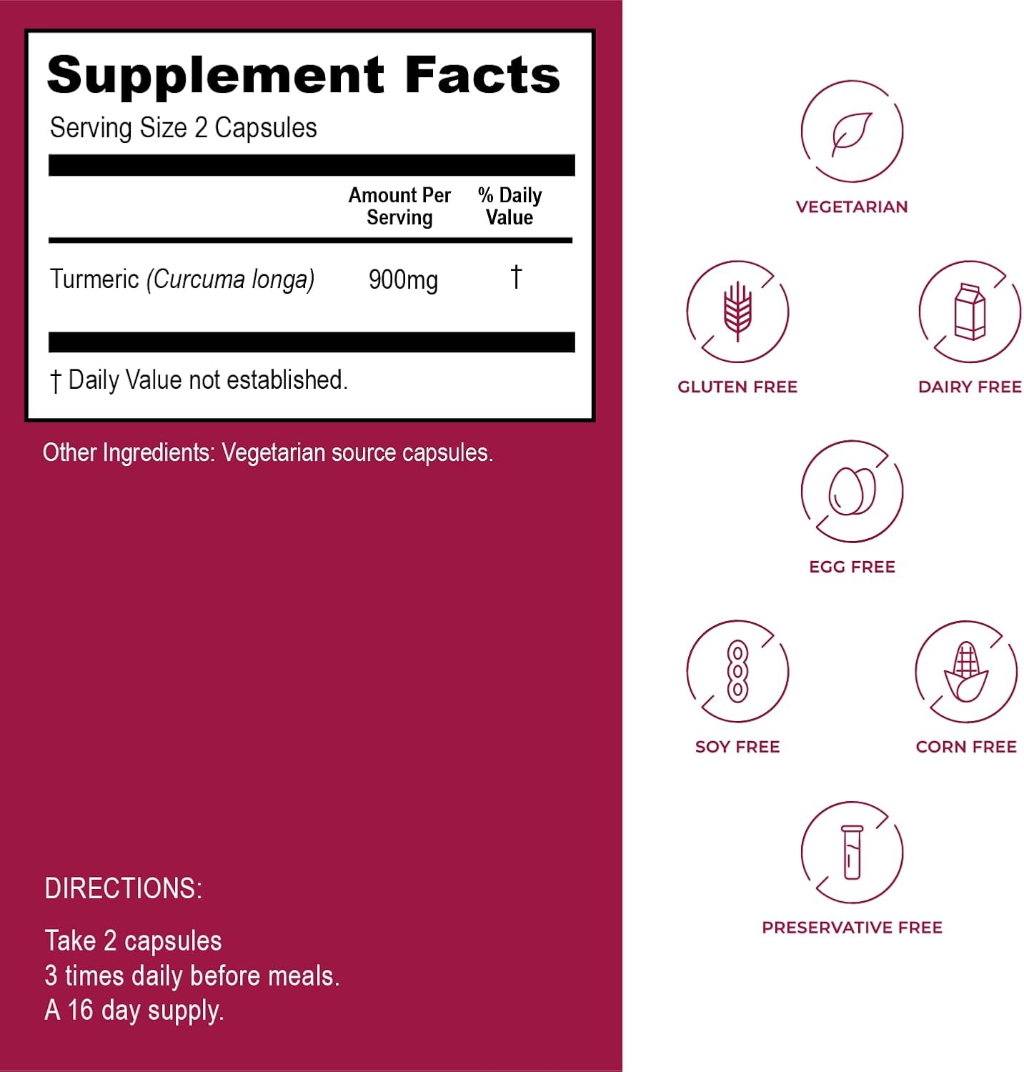 Bundle of Kroeger Herb Products Candida #1 and Turmeric for Wellness