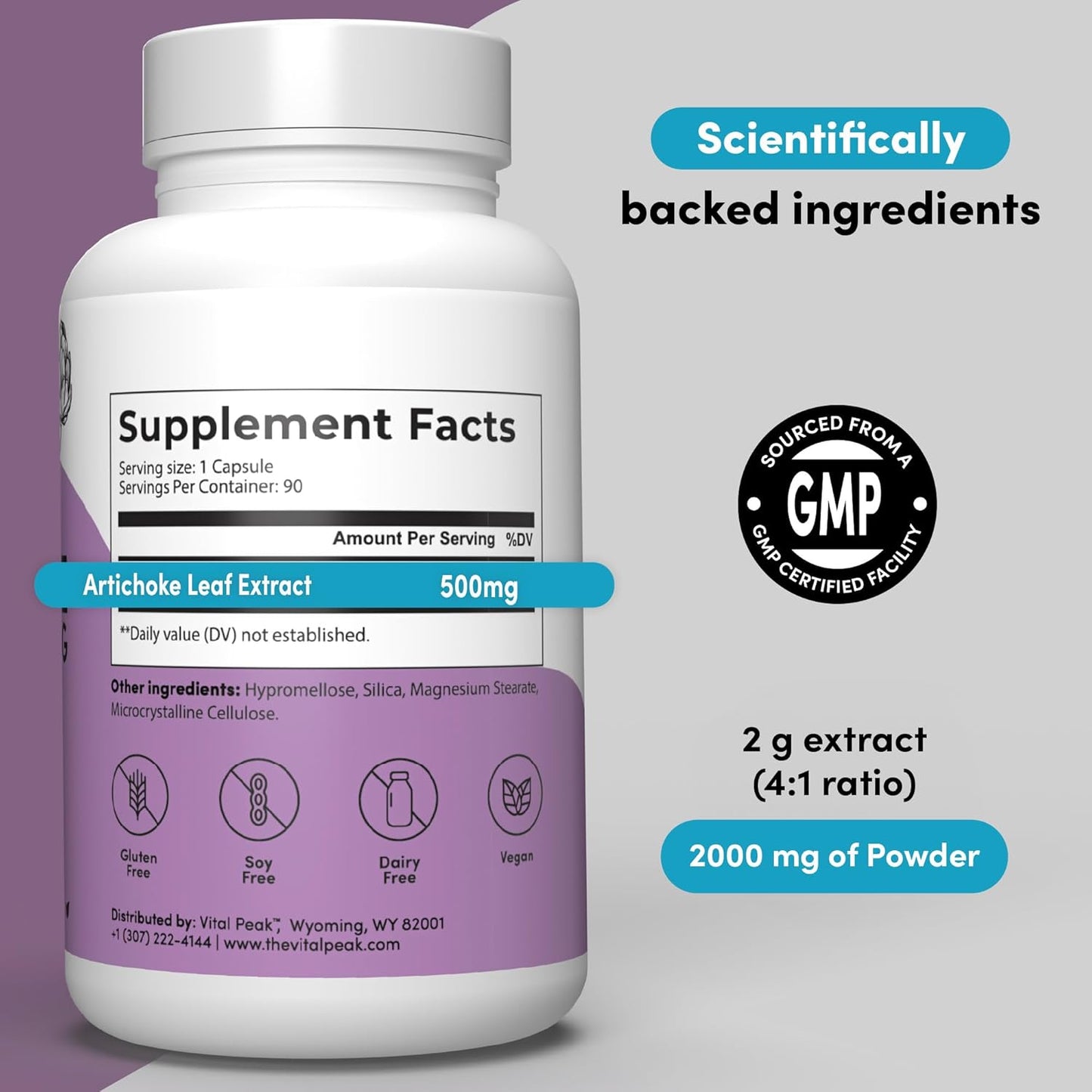 Bundle of Liver 360 and Vital Peak Artichoke Extract for Liver Health and Detoxification