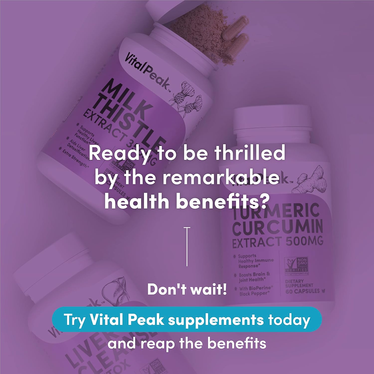 Bundle of Liver 360 and Vital Peak Artichoke Extract for Liver Health and Detoxification