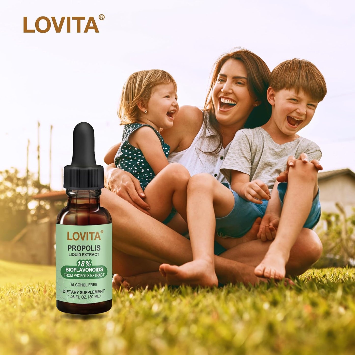 Bundle of Lovita Bee Propolis and Echinacea Liquid Nutrient Supplements for Immune Support