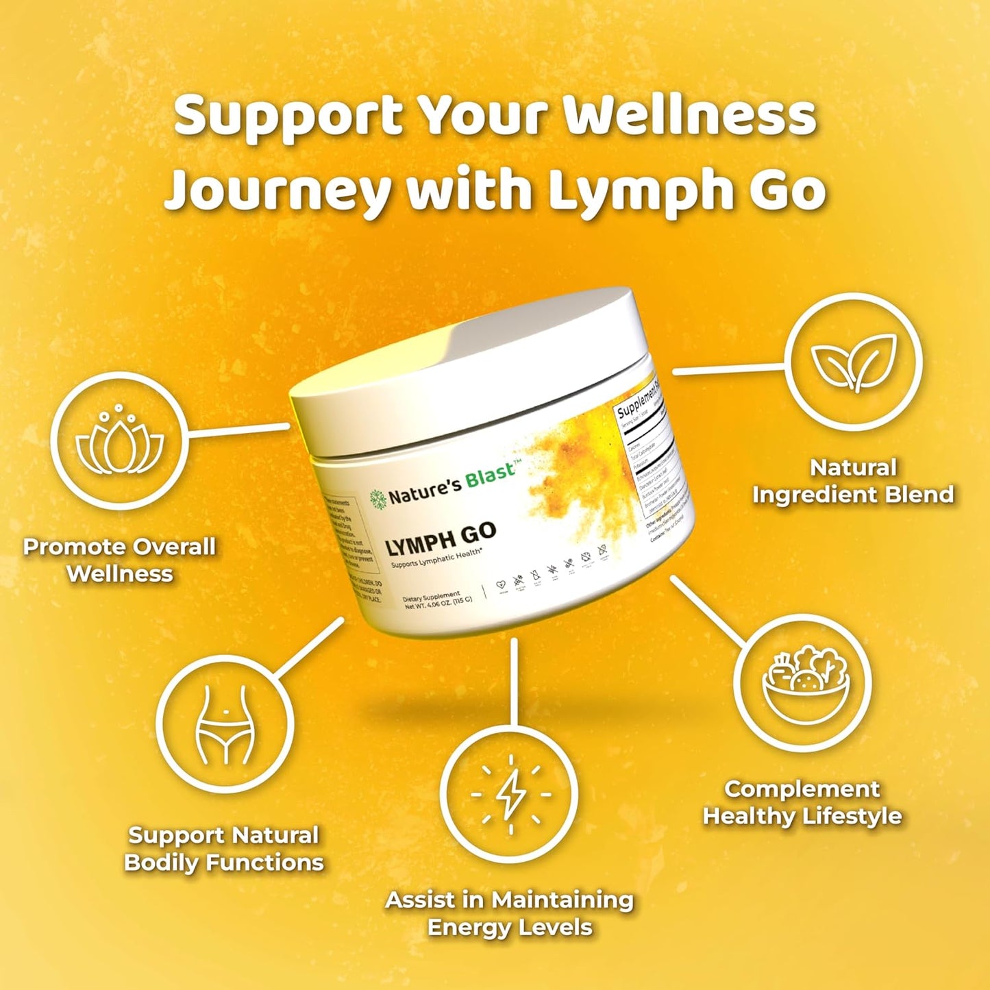 Bundle of Lymph Go and Vital Peak Odorless Garlic for Immune Support and Wellness