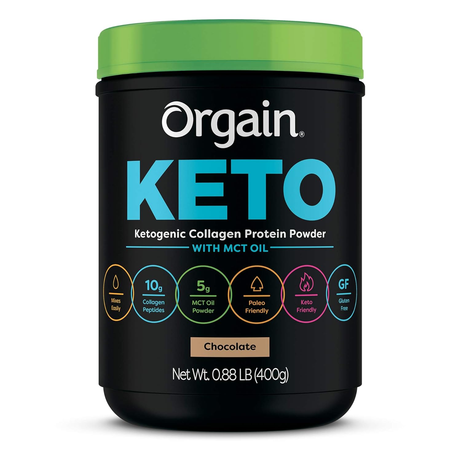 Bundle: Orgain Organic Keto Vegan Protein Powder & Collagen Protein Powder