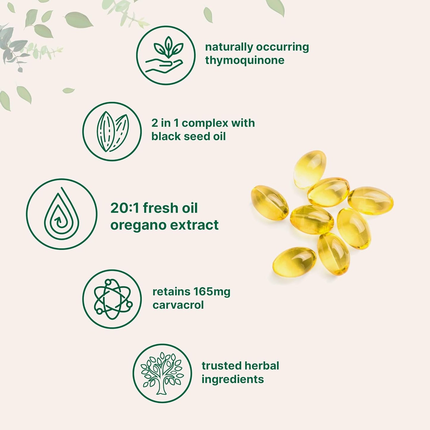 Bundle Pack: Micro Ingredients Oil of Oregano Softgels with Vitamin D3, K2, and Virgin Coconut Oil - 4X Strength Carvacrol & Thymoquinon, Essential Nutrients