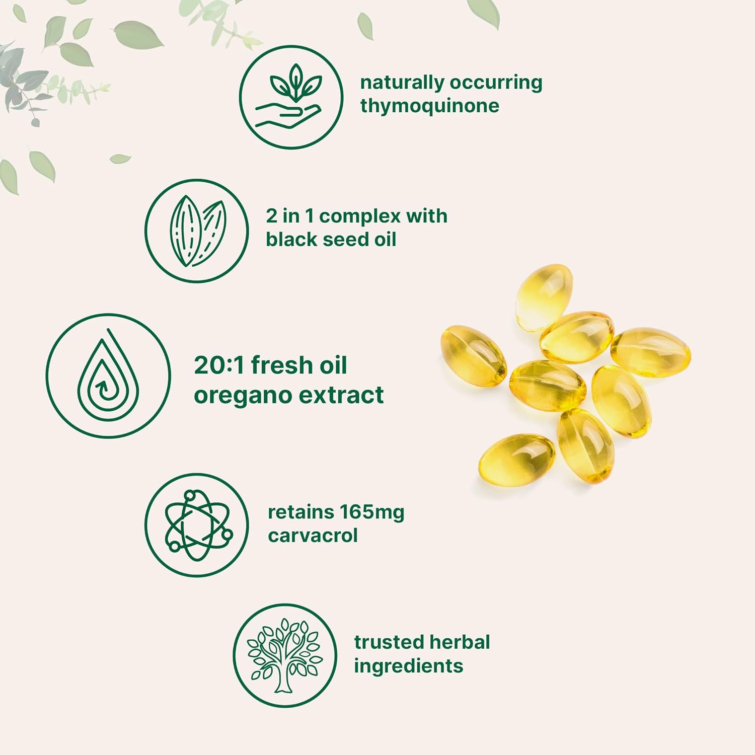 Bundle Pack: Micro Ingredients Oil of Oregano Softgels with Vitamin D3, K2, and Virgin Coconut Oil - 4X Strength Carvacrol & Thymoquinon, Essential Nutrients