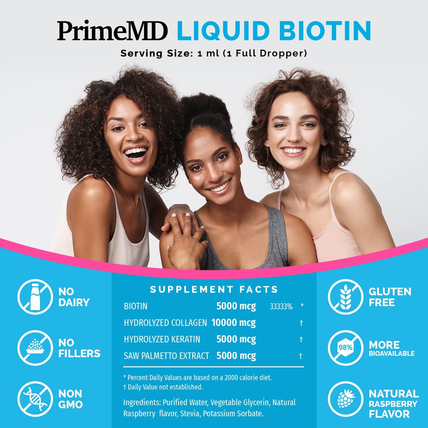 Bundle: PrimeMD Ceylon Cinnamon, Biotin Collagen Keratin Saw Palmetto, Maca Root Ashwagandha - Energy, Mood, Hair, Skin & Immune Support (3-Pack)
