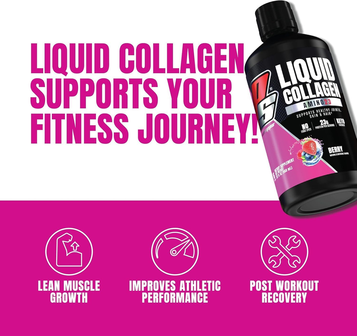 Bundle: PROSUPPS L-Carnitine 3000 & Amino23 Liquid Shots in Dragon Fruit & Berry Flavors