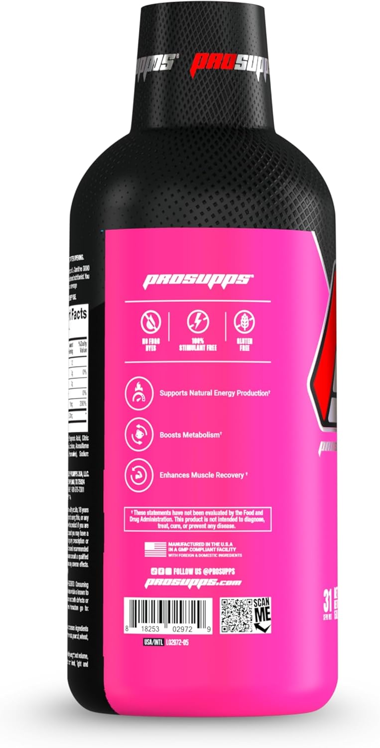 Bundle: PROSUPPS L-Carnitine 3000 Liquid Shots (Dragon Fruit) + Mr. Hyde Pre-Workout Powder (Blue Razz)