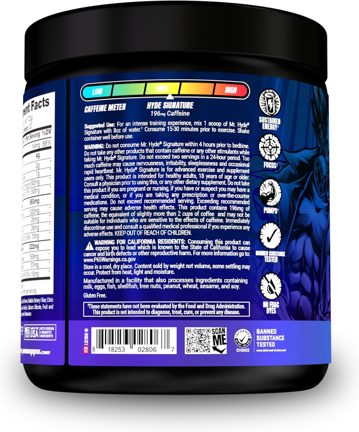 Bundle: PROSUPPS L-Carnitine 3000 Liquid Shots (Dragon Fruit) + Mr. Hyde Pre-Workout Powder (Blue Razz)