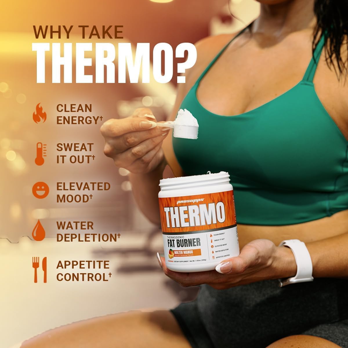 Bundle: PROSUPPS L-Carnitine 3000 Liquid Shots & Thermo Fat Burning Powder (Dragon Fruit & Molten Mango)