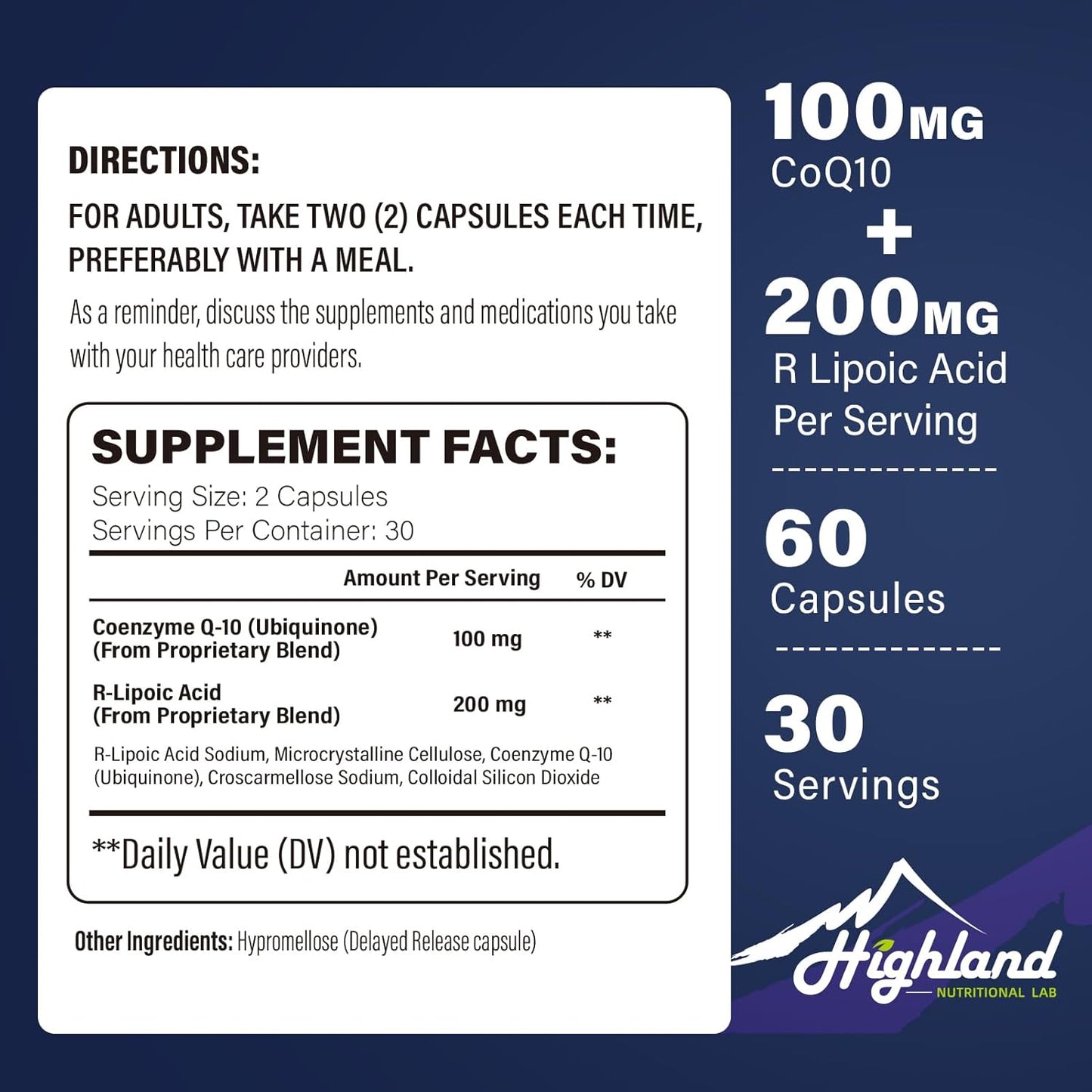 Bundle: R-Lipoic Acid (Na) and CoQ10 for Enhanced Antioxidant Support