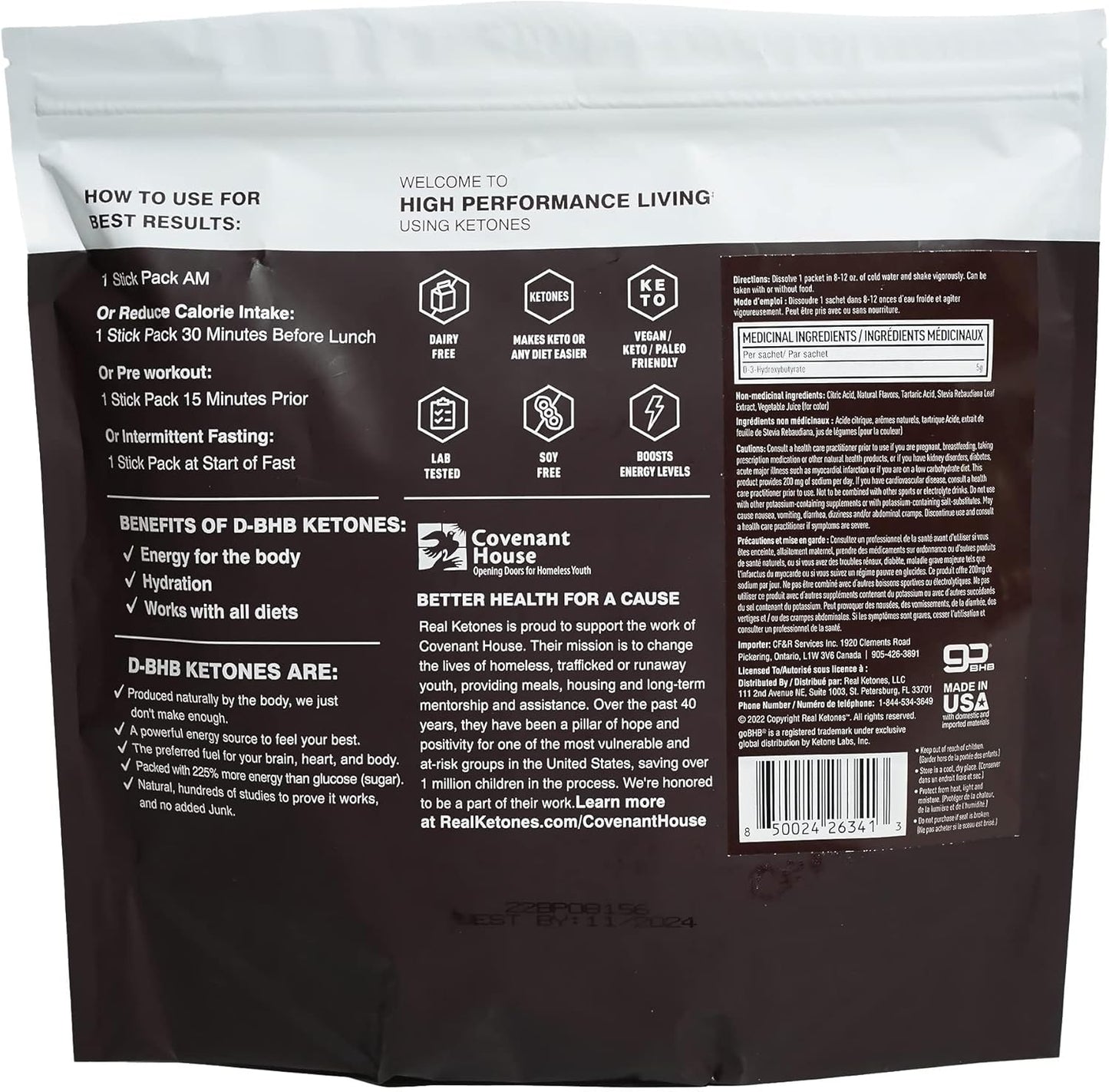 Bundle: Real Ketones Black Cherry Shift & Fasting Electrolytes for Men - BHB Exogenous Ketones - Weight Loss Support (30 Count)