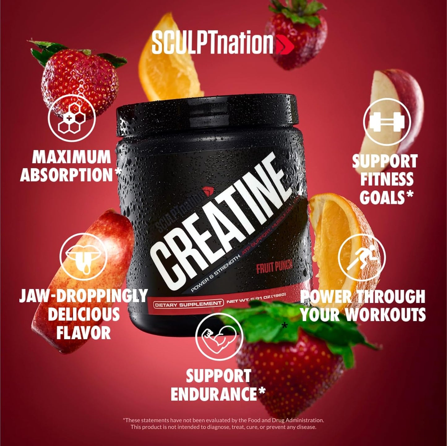 Bundle: Sculpt Nation by V Shred Creatine Powder & Apple Cider Vinegar for Fitness & Weight Loss