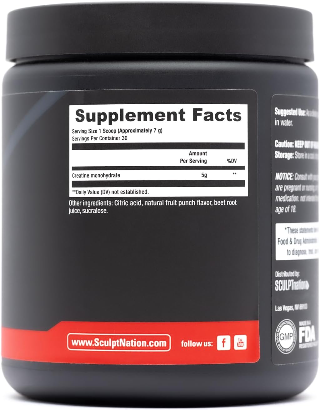 Bundle: Sculpt Nation by V Shred Creatine Powder & Apple Cider Vinegar for Fitness & Weight Loss