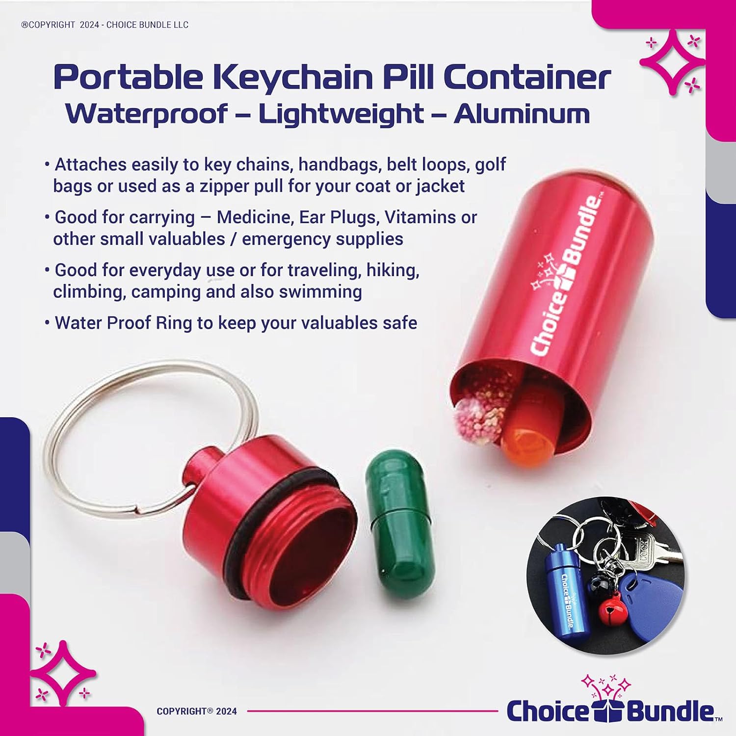 Bundle: Spring Valley Zinc 50mg with Vitamin D3 50mcg Capsules for Immune Health (150 Ct) + Vitamin Guide & Pill Container