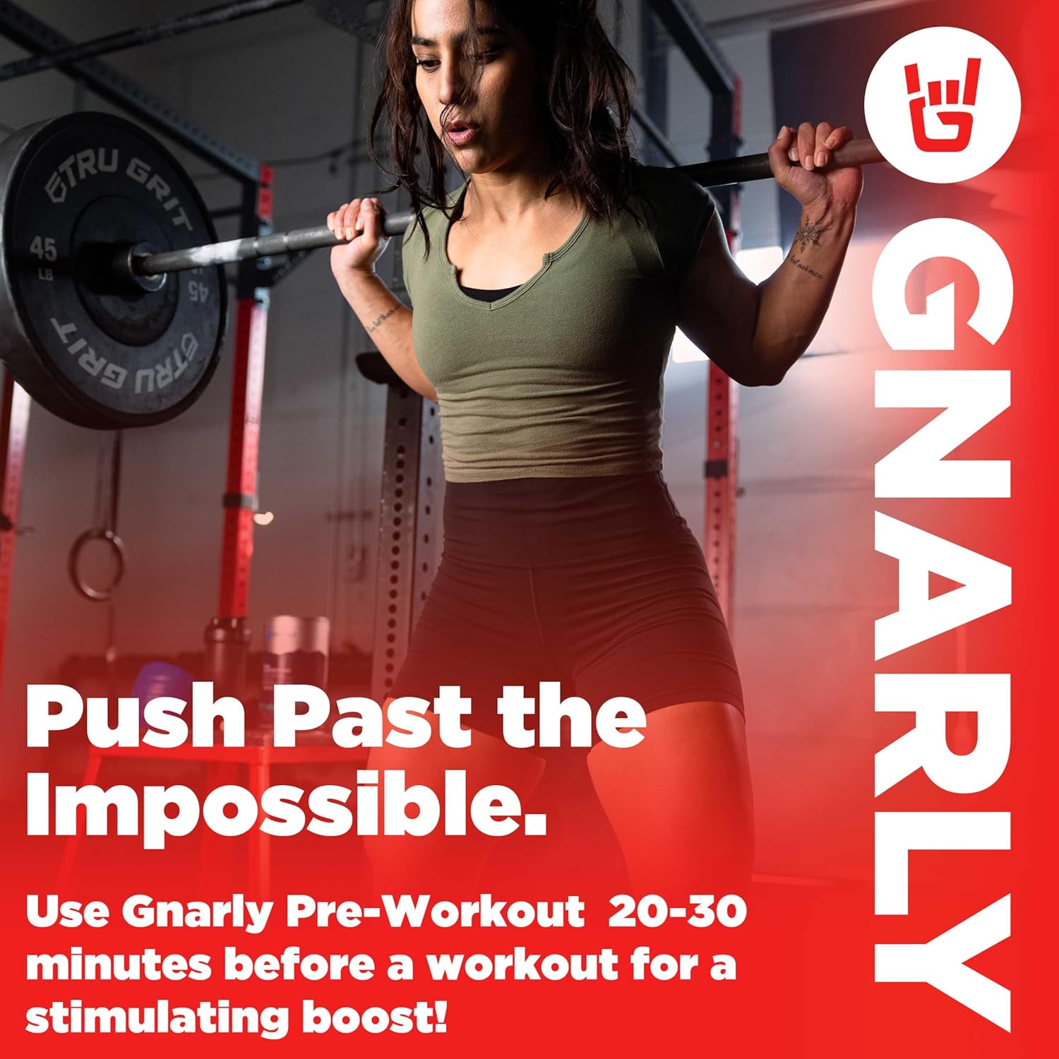 Caffeine-Free Gnarly Preworkout Strawberry Lemonade with BCAAs Lemon Lime - 25.4oz Pack