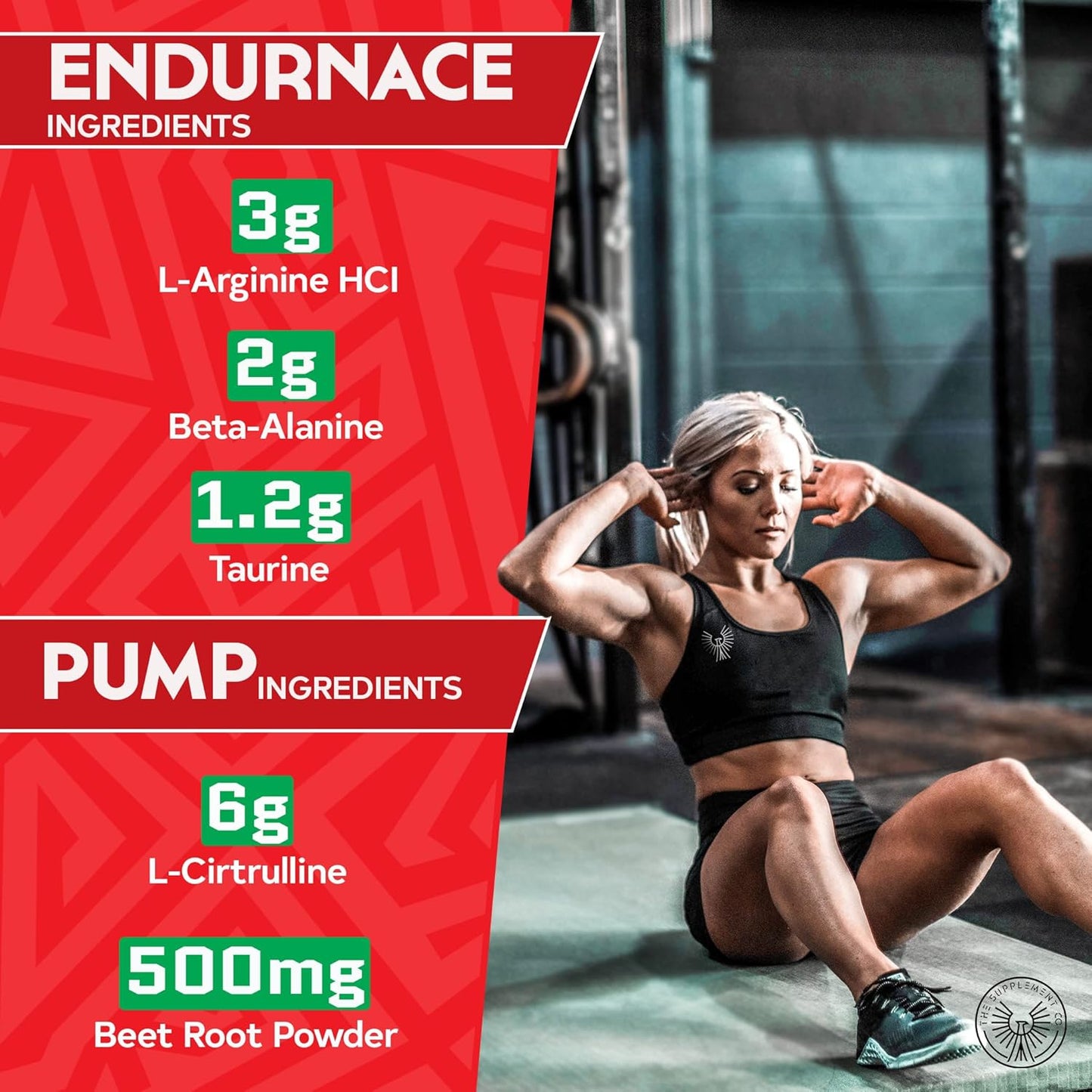 Caffeine-Free Nocturnal Pre Workout Supplement for High Energy and Pumps - Cherry Limeade, 30 Servings for Men & Women