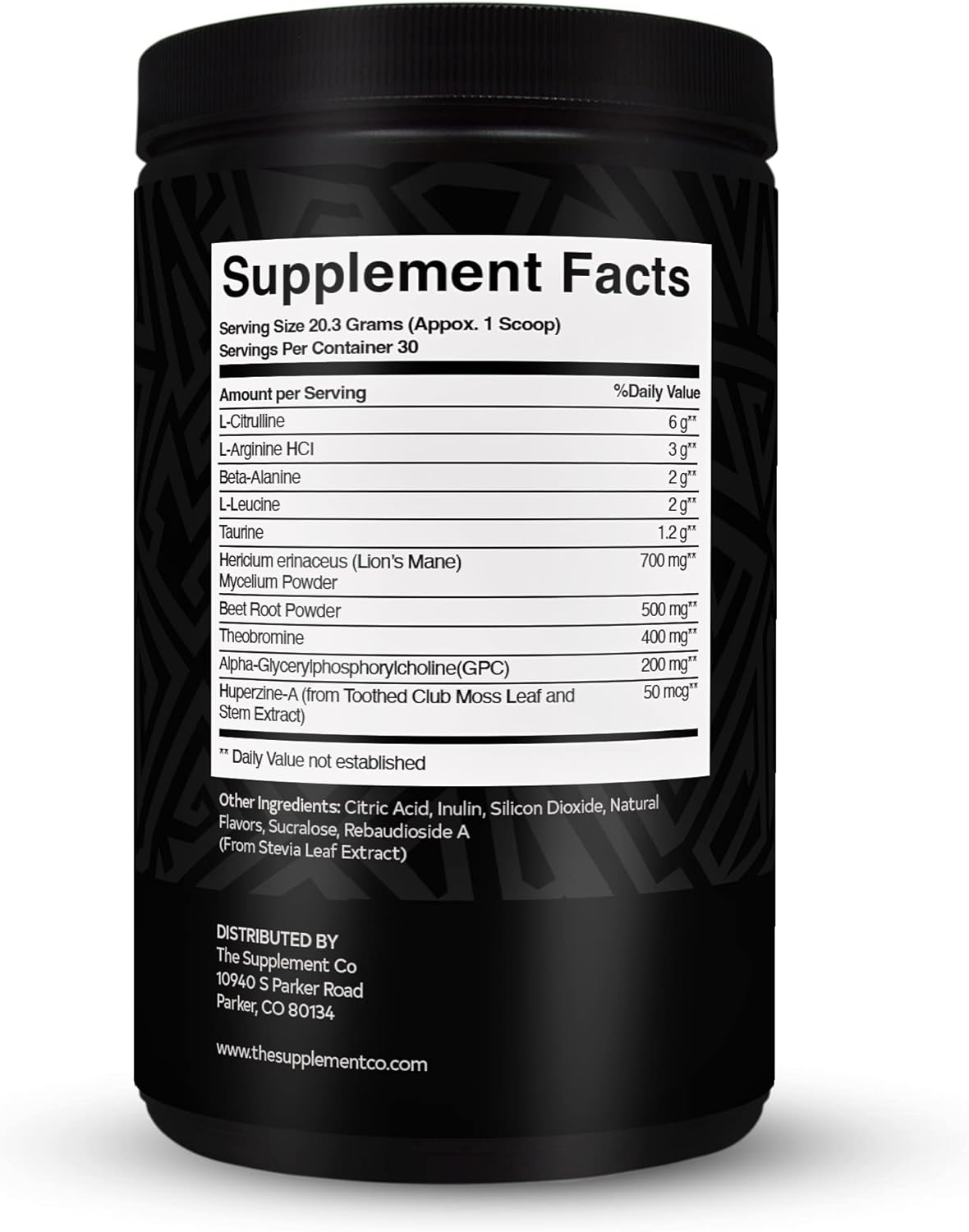 Caffeine-Free Nocturnal Pre Workout Supplement for High Energy and Pumps - Cherry Limeade, 30 Servings for Men & Women