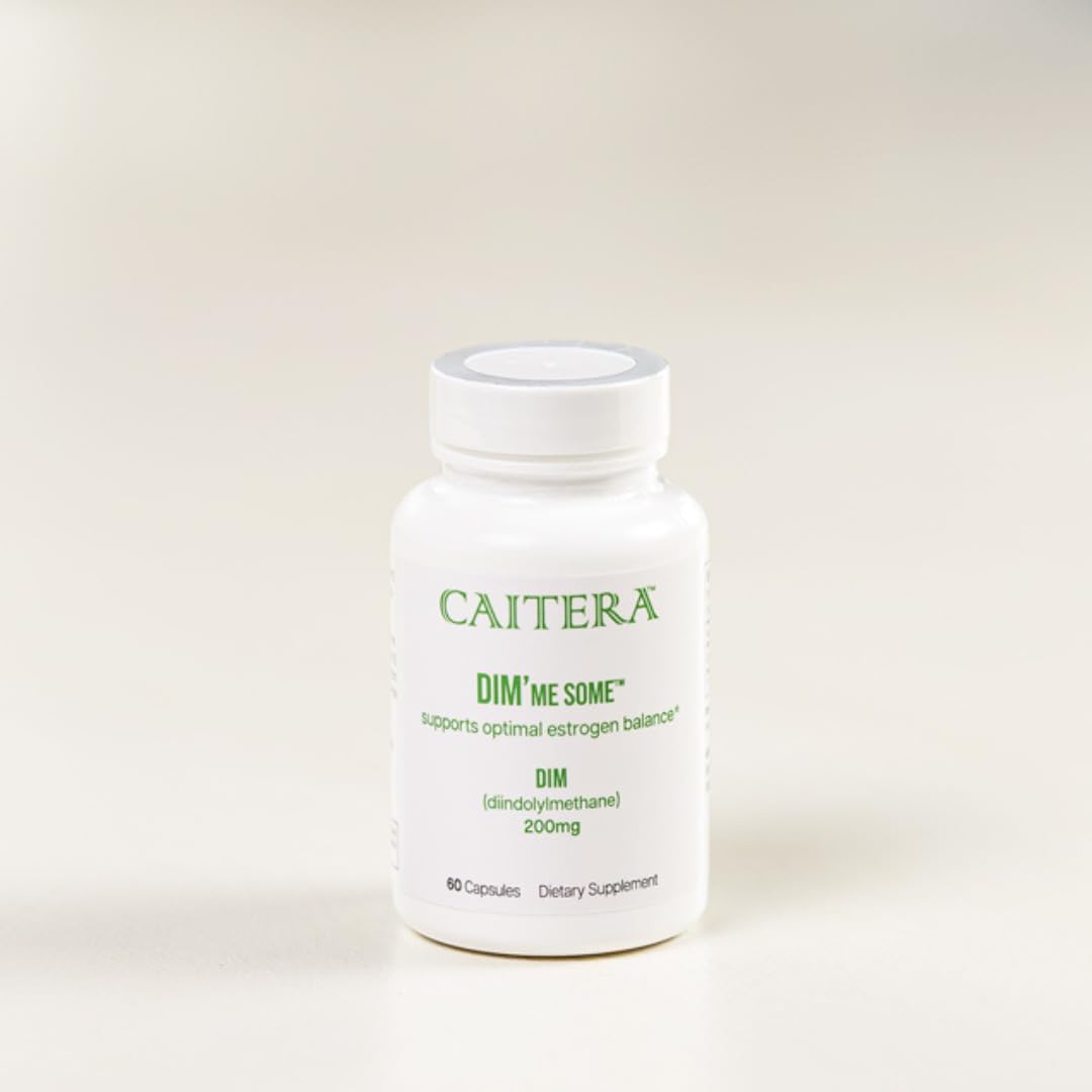 Caitera DIM 200mg Supplement | Promotes Hormone Balance | Antioxidant Rich | Vegan Capsules | 60 Count