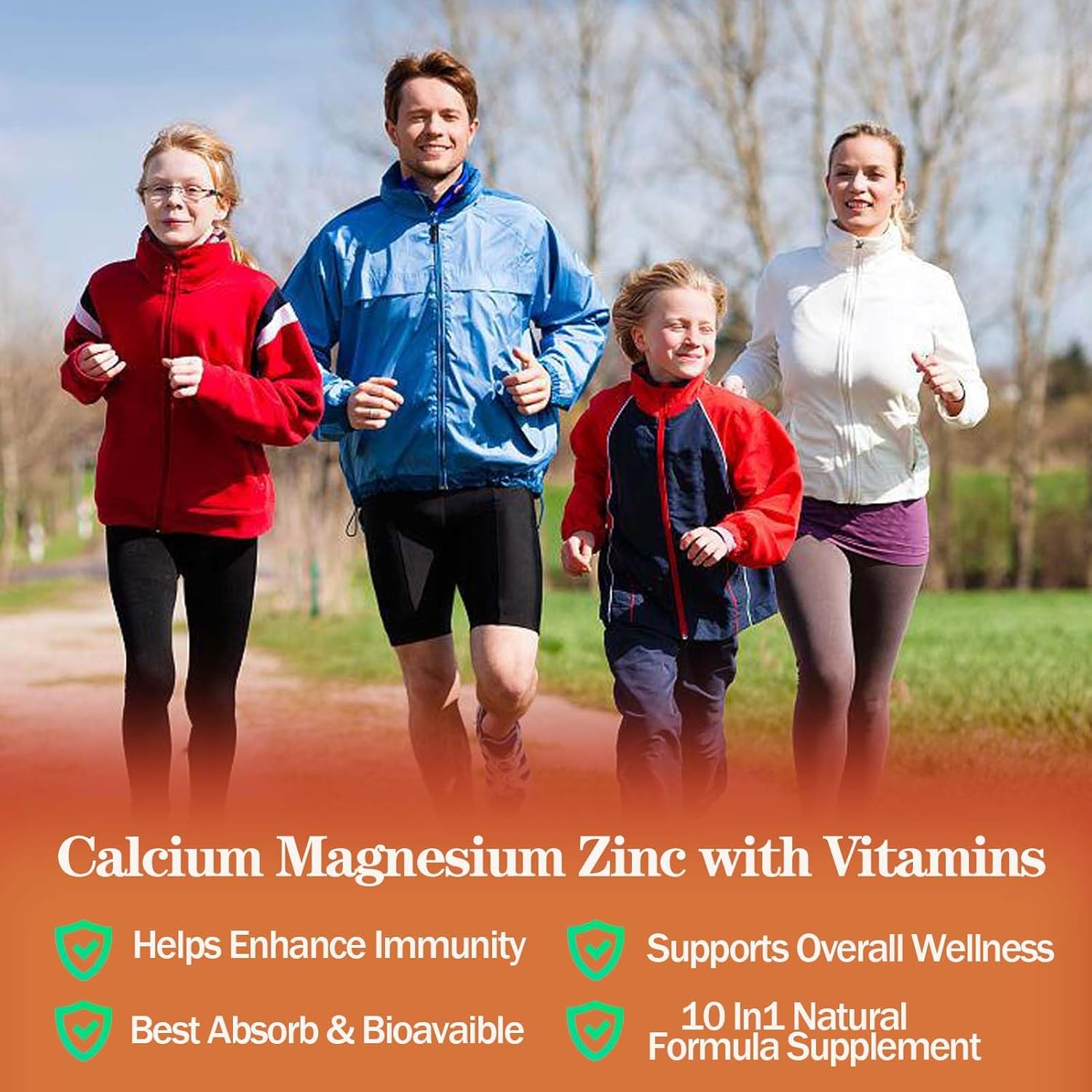 Calcium Magnesium Zinc Gummies with Vitamin D3 K2 & B Complex - 1000mg Calcium Citrate for Bone, Muscles & Immune Support - Sugar Free Vegan Supplement