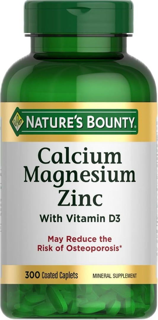 Calcium Magnesium Zinc Supplement for Bone Health and Immune Support