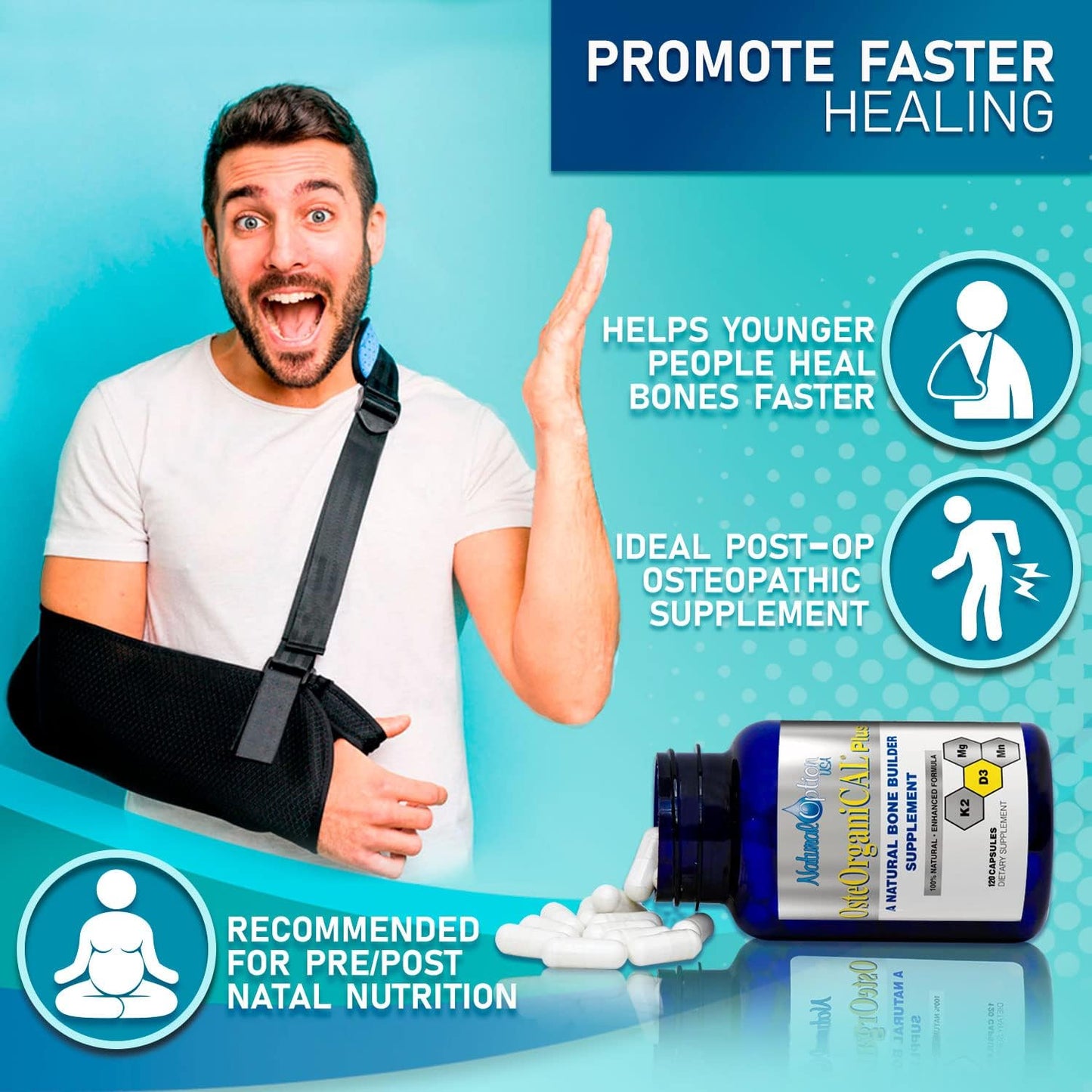 Calcium-Rich OsteOrganiCAL Plus Supplements with 120 Variations for Optimal Bone Health
