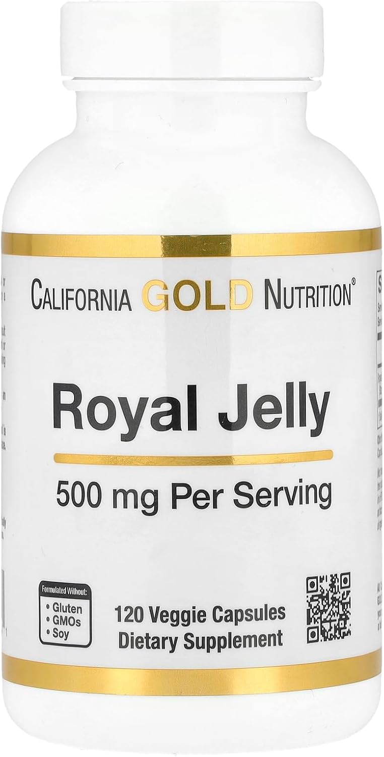 California Gold Nutrition Royal Jelly Capsules, 500mg, 120 Count