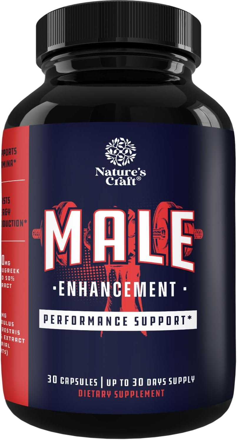 California Products Halal Male Enhancement Supplement with Maca Root, Fenugreek Extract, and Tongkat Ali - Boost Energy and Drive, Enhance Stamina