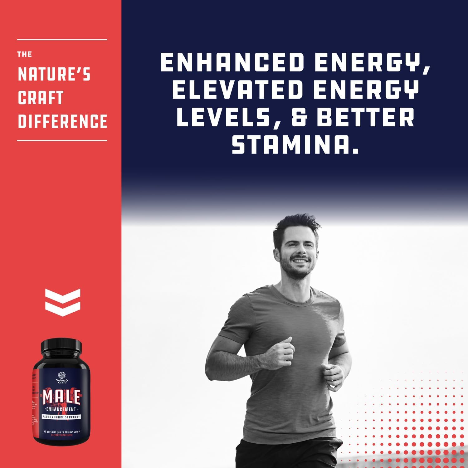 California Products Halal Male Enhancement Supplement with Maca Root, Fenugreek Extract, and Tongkat Ali - Boost Energy and Drive, Enhance Stamina