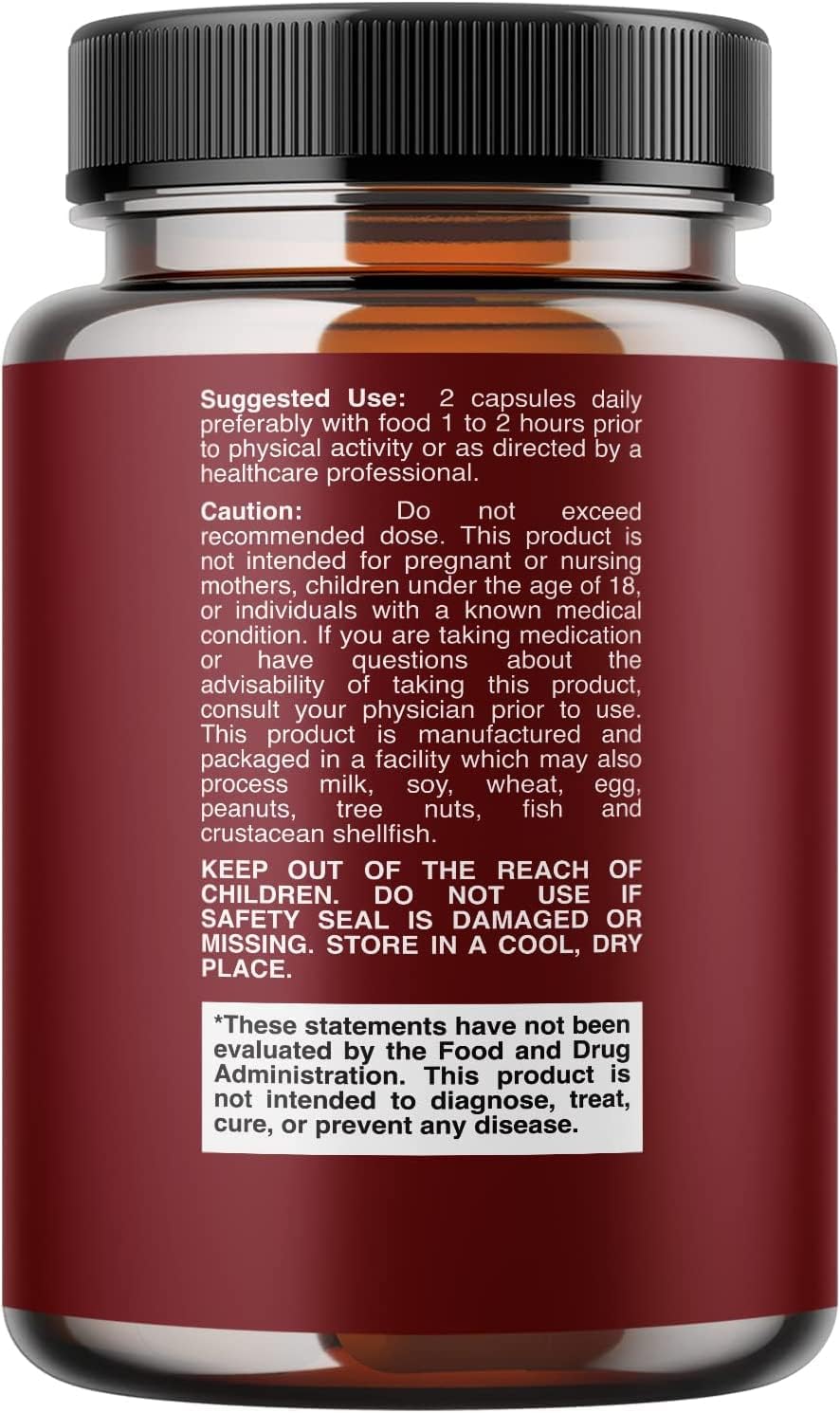 California Products Horny Goat Weed Complex with 1000mg Extract, Tongkat Ali, and Maca Root Powder for Extra Strength