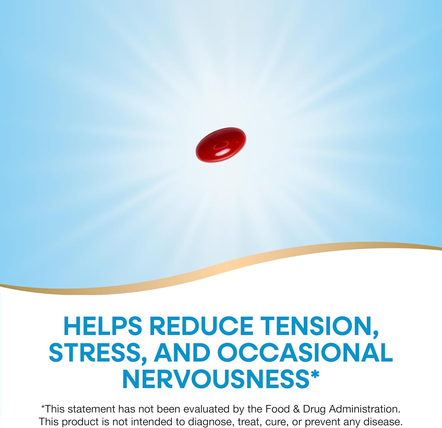 CalmAid Softgels with Silexan Lavender Oil for Stress Relief - Non-Drowsy Formula, 30 Count