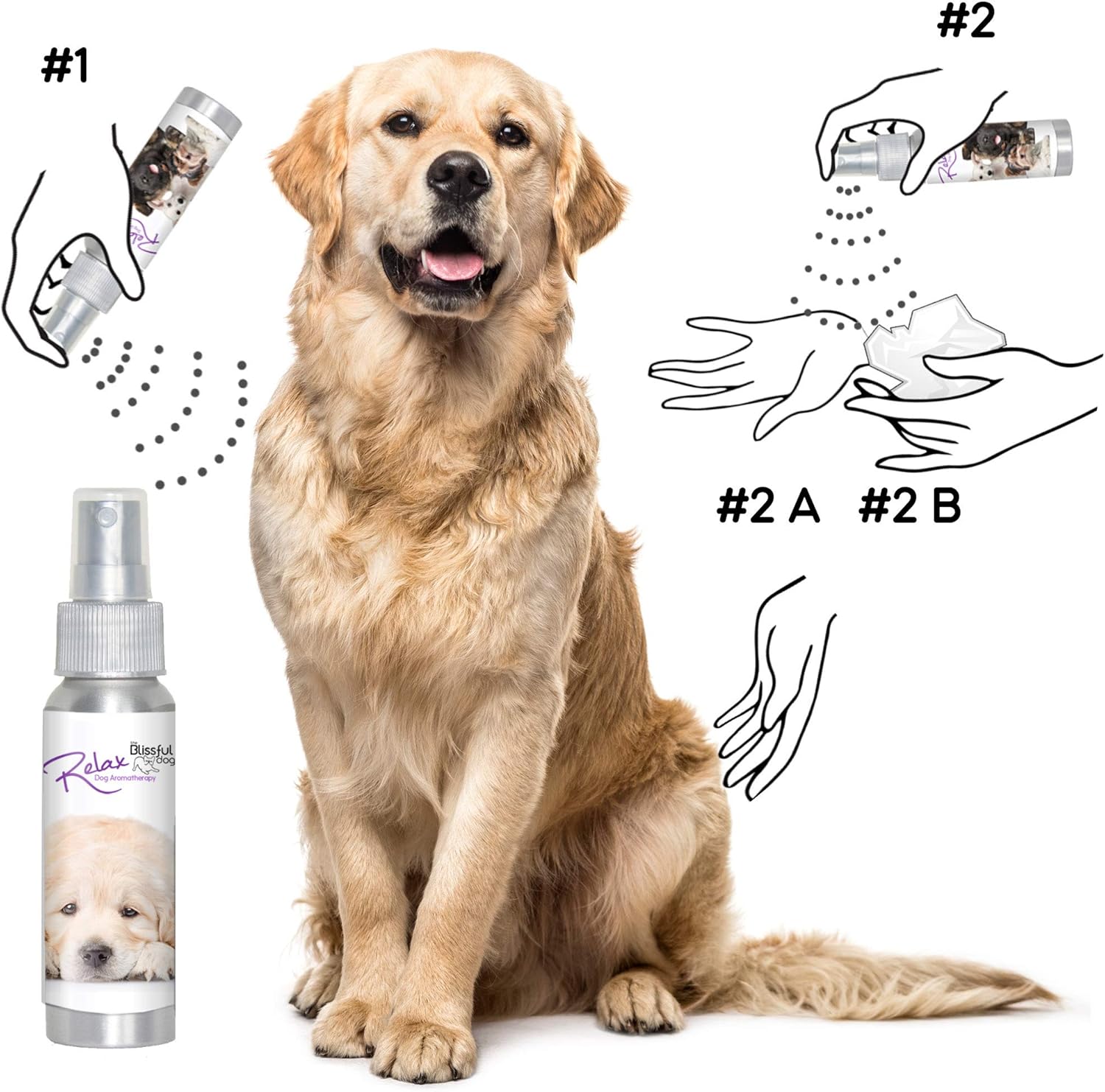 Calming Aromatherapy Spray for Golden Retrievers to Ease Anxiety and Relaxation