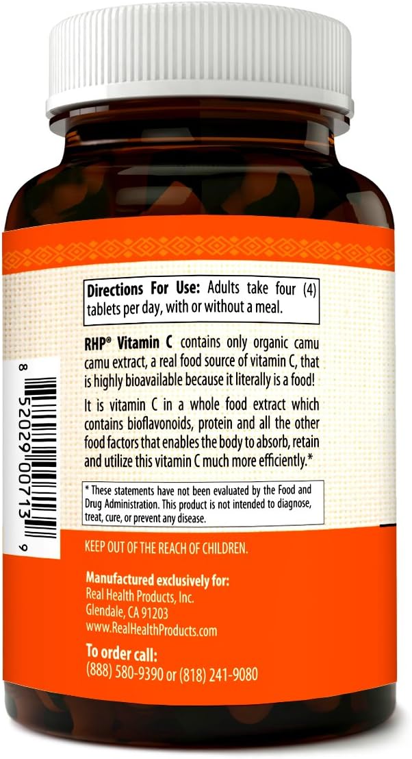 Camu Camu Vitamin C Supplement with Raw Antioxidants for Immune Support - 120 Count