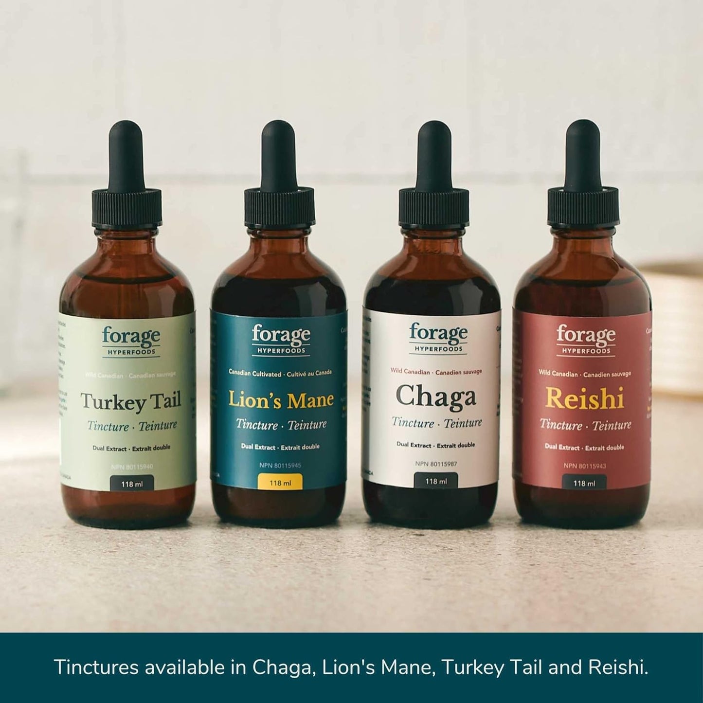 Canadian Wild Reishi Mushroom Liquid Extract Tincture for Immune Support and Stress Relief - Vegan Superfood Supplement, Non-GMO, 118ML