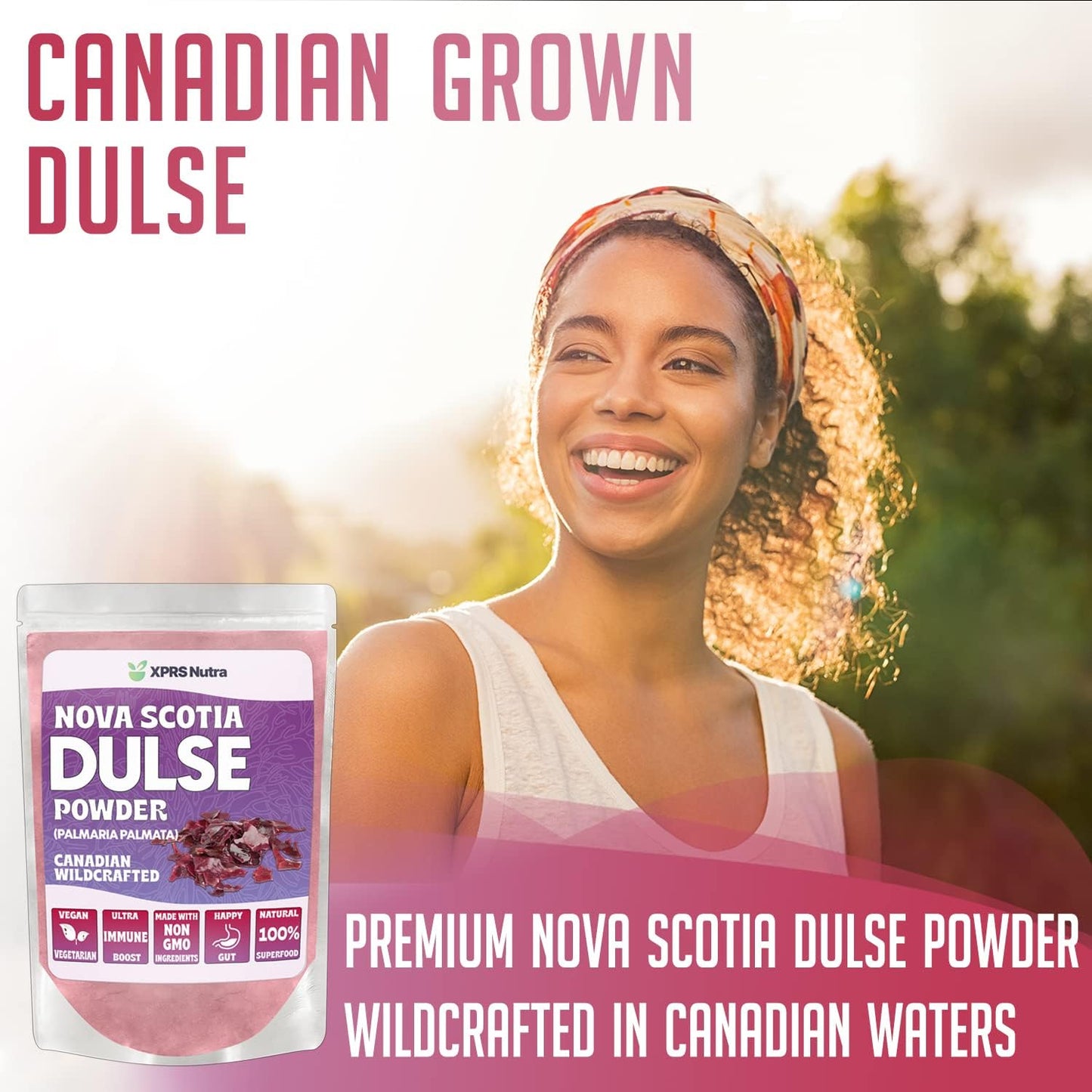 Canadian Wildcrafted Nova Scotia Dulse Powder - Vegan Friendly Palmaria Palmata Powder for Thyroid and Bones (4 oz)