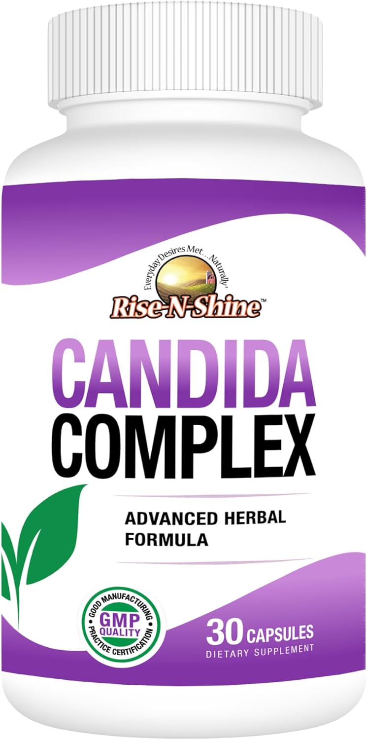 Candida Complex Capsules with Oregano, Caprylic Acid, Reishi Mushrooms - 30 Count