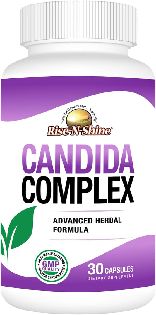 Candida Complex Capsules with Oregano, Caprylic Acid, Reishi Mushrooms - 30 Count